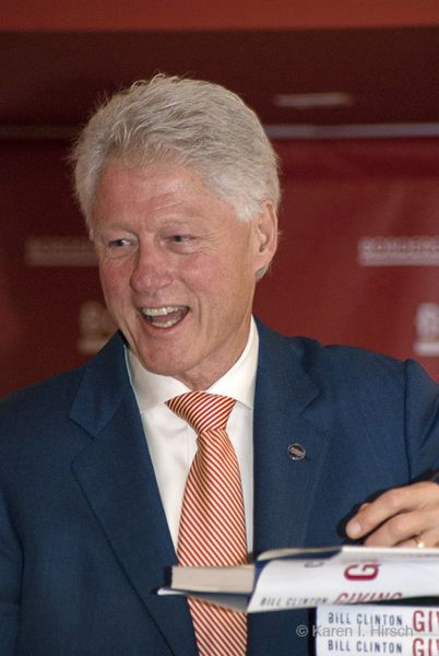 President Bill Clinton at book signing